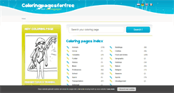 Desktop Screenshot of coloringpagesforfree.net